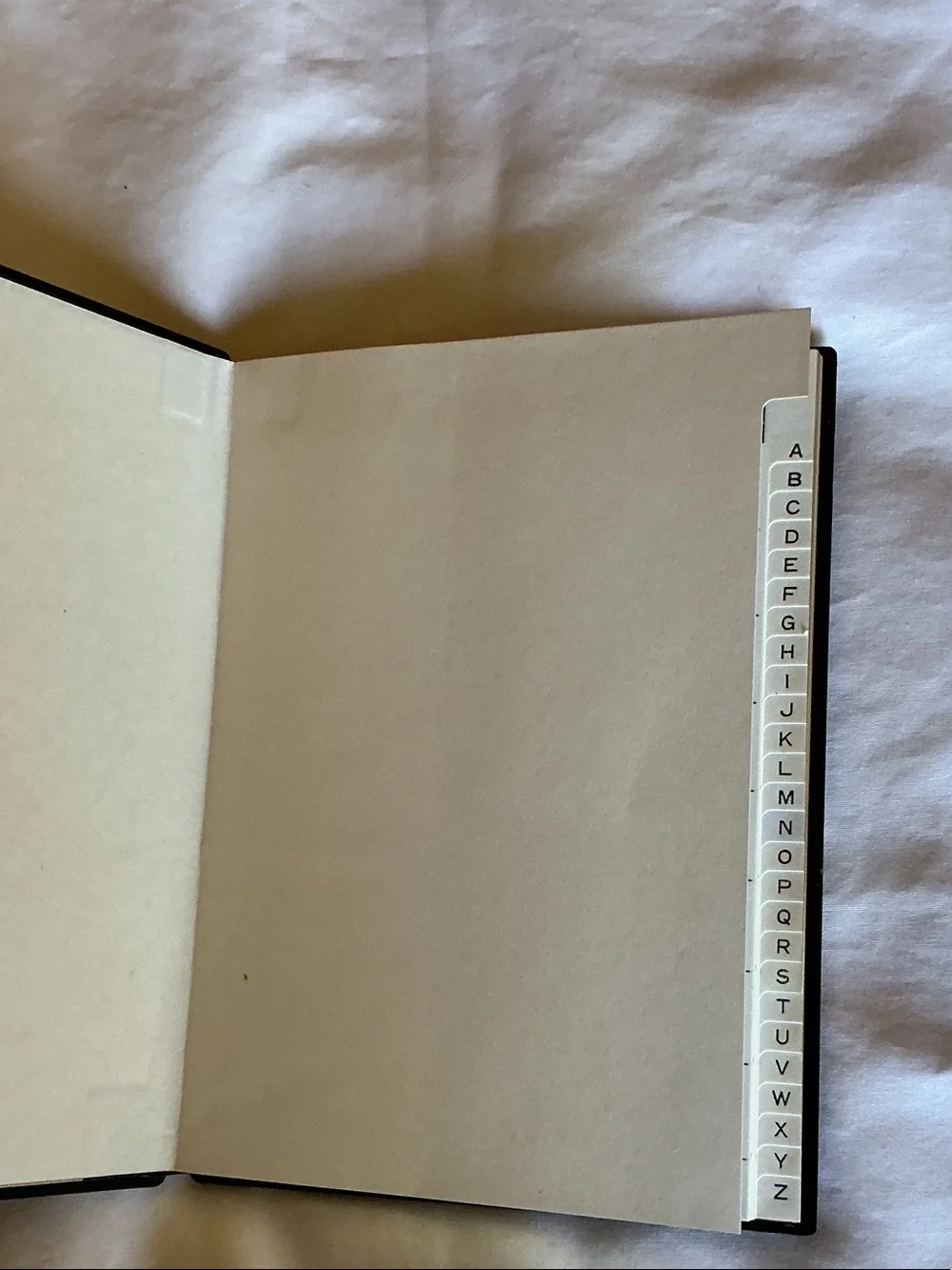 Lacquered Address Book with Blue and Orange Peacock Design